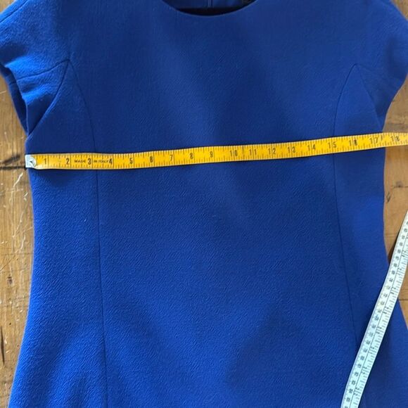 Classic J.Crew 100% Wool Crepe Shift Dress – Size 8 (Blue) - Picture 5 of 5
